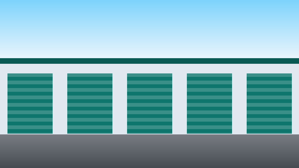 Westside Self Storage drive-up buildings